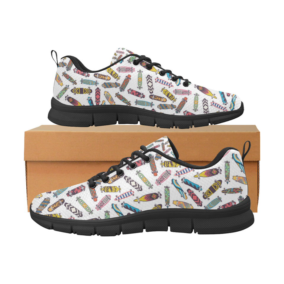 Skate Board Pattern Print Design 05 Women's Sneaker Shoes