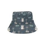 windmill tree pattern Unisex Bucket Hat