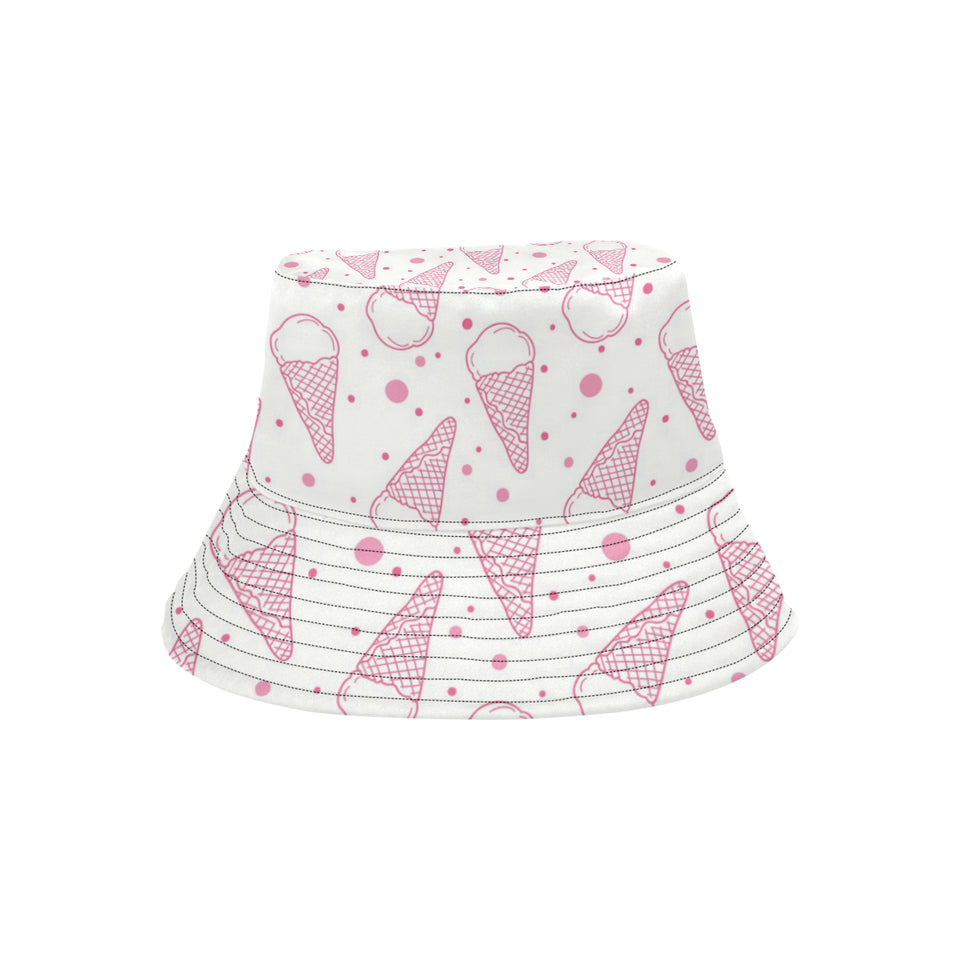 Hand drawn ice cream pattern Unisex Bucket Hat