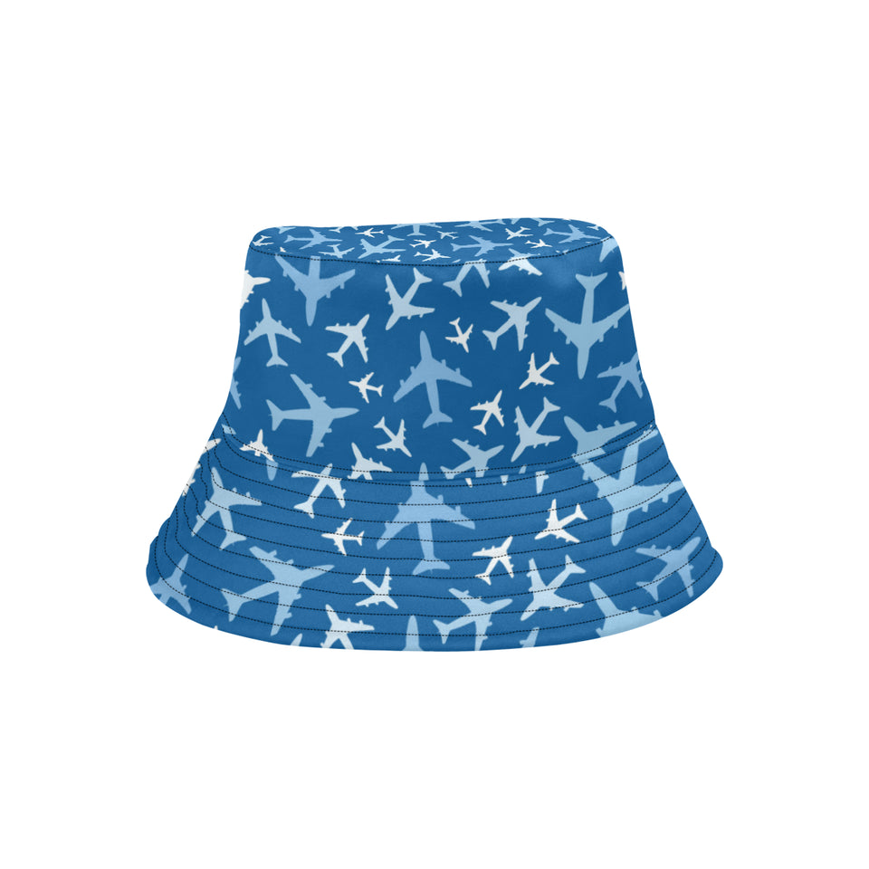 Airplane pattern in the sky Unisex Bucket Hat