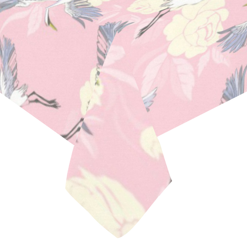 Japanese crane rose pattern Tablecloth