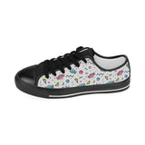 Candy design pattern Kids' Boys' Girls' Low Top Canvas Shoes Black