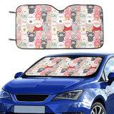 Pig Pattern Print Design 02 Car Sun Shade