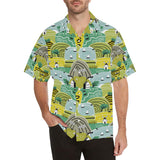 Hand drawn windmill pattern Men's All Over Print Hawaiian Shirt