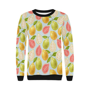 Guava design pattern Women's Crew Neck Sweatshirt
