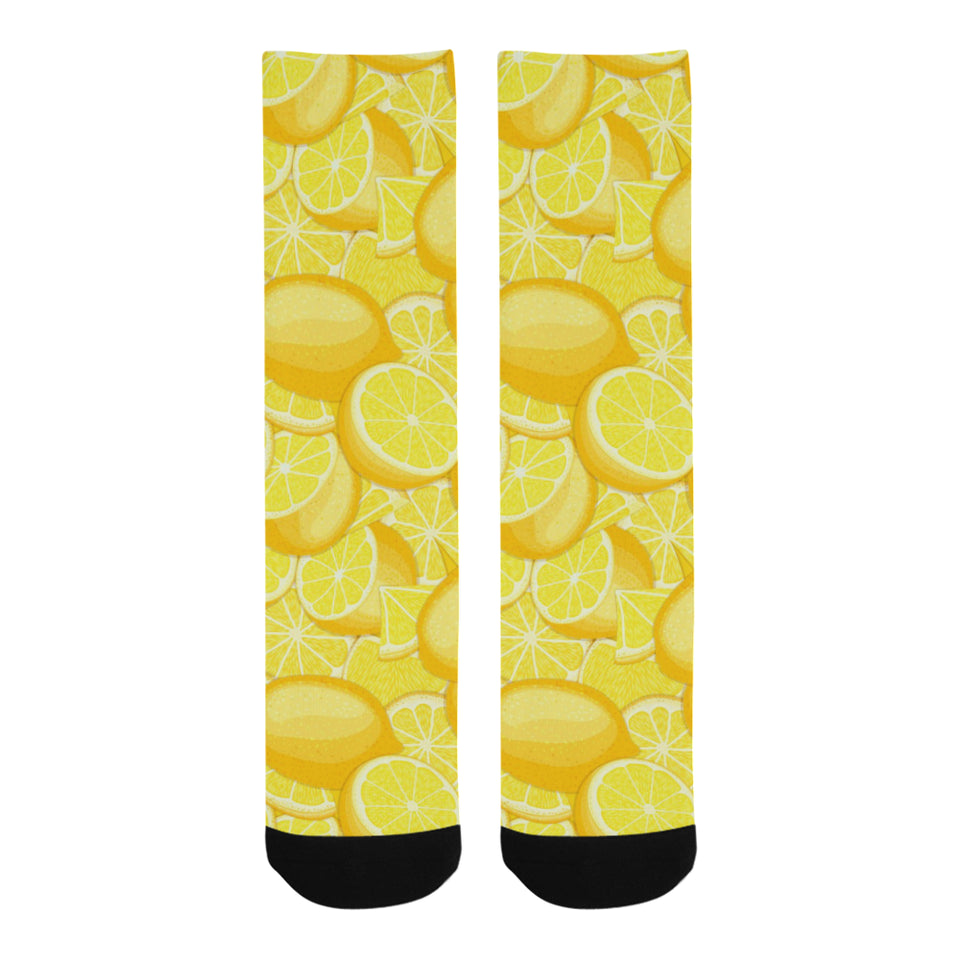 lemon pattern Crew Socks