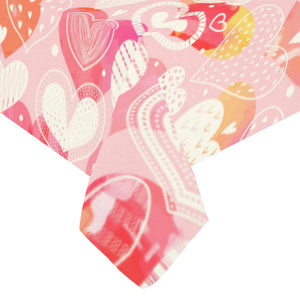 Hand drawn heart design pattern Tablecloth