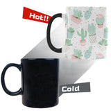 Pastel color cactus pattern Morphing Mug Heat Changing Mug