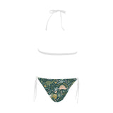 dinosaurs tropical leaves flower pattern Sexy Bikinis Two-Piece Swimsuits