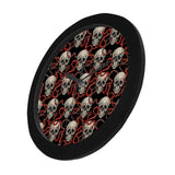 Red snake skull pattern Elegant Black Wall Clock