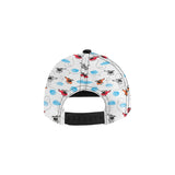 Watercolor helicopter cloud pattern All Over Print Snapback Cap