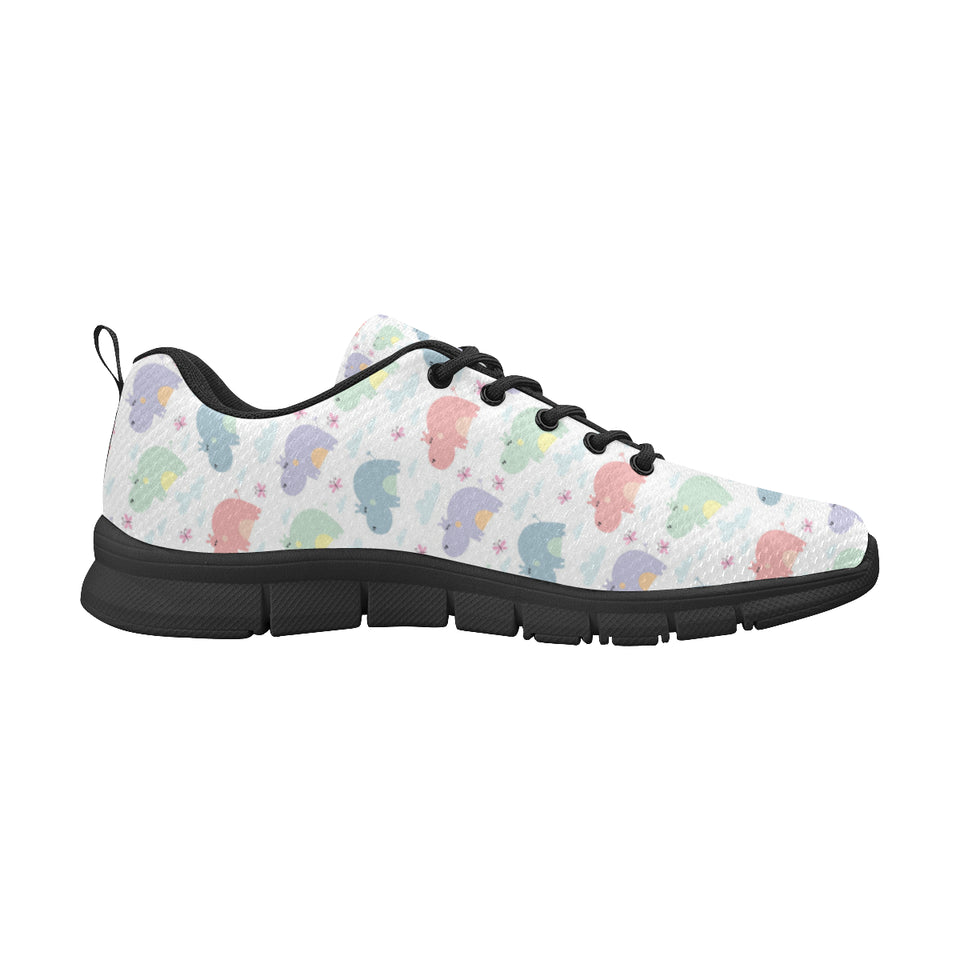 Hippopotamus Pattern Print Design 03 Women's Sneaker Shoes