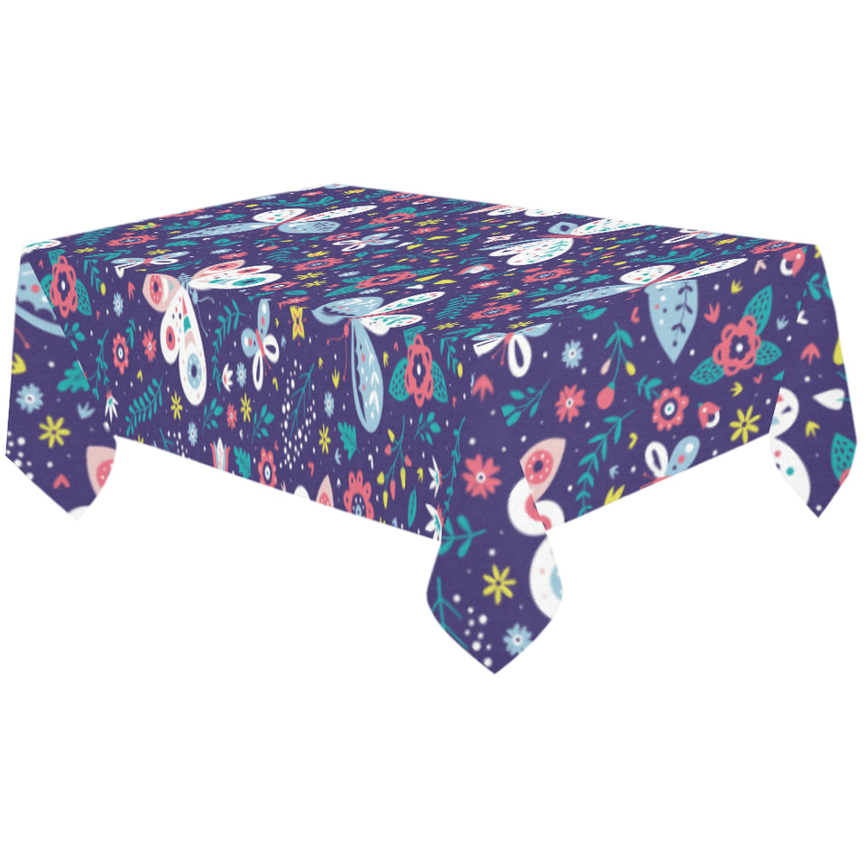 Colorful butterfly flower pattern.eps Tablecloth
