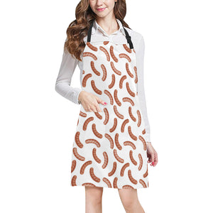 Sausage Pattern Print Design 04 All Over Print Adjustable Apron