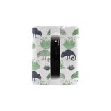 Chameleon lizard succulent plant pattern Morphing Mug Heat Changing Mug