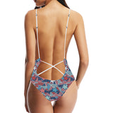 Hand drawn colorful starfish Women's One-Piece Swimsuit