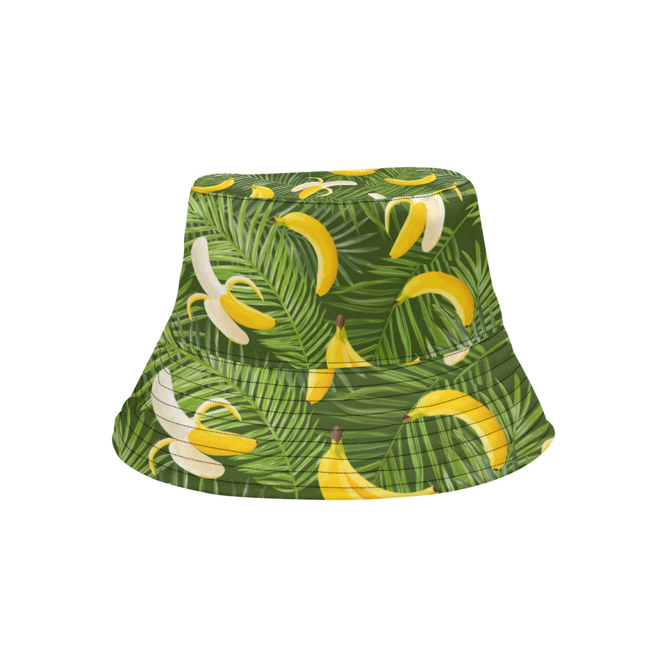 Banana Palm Leaves pattern Unisex Bucket Hat