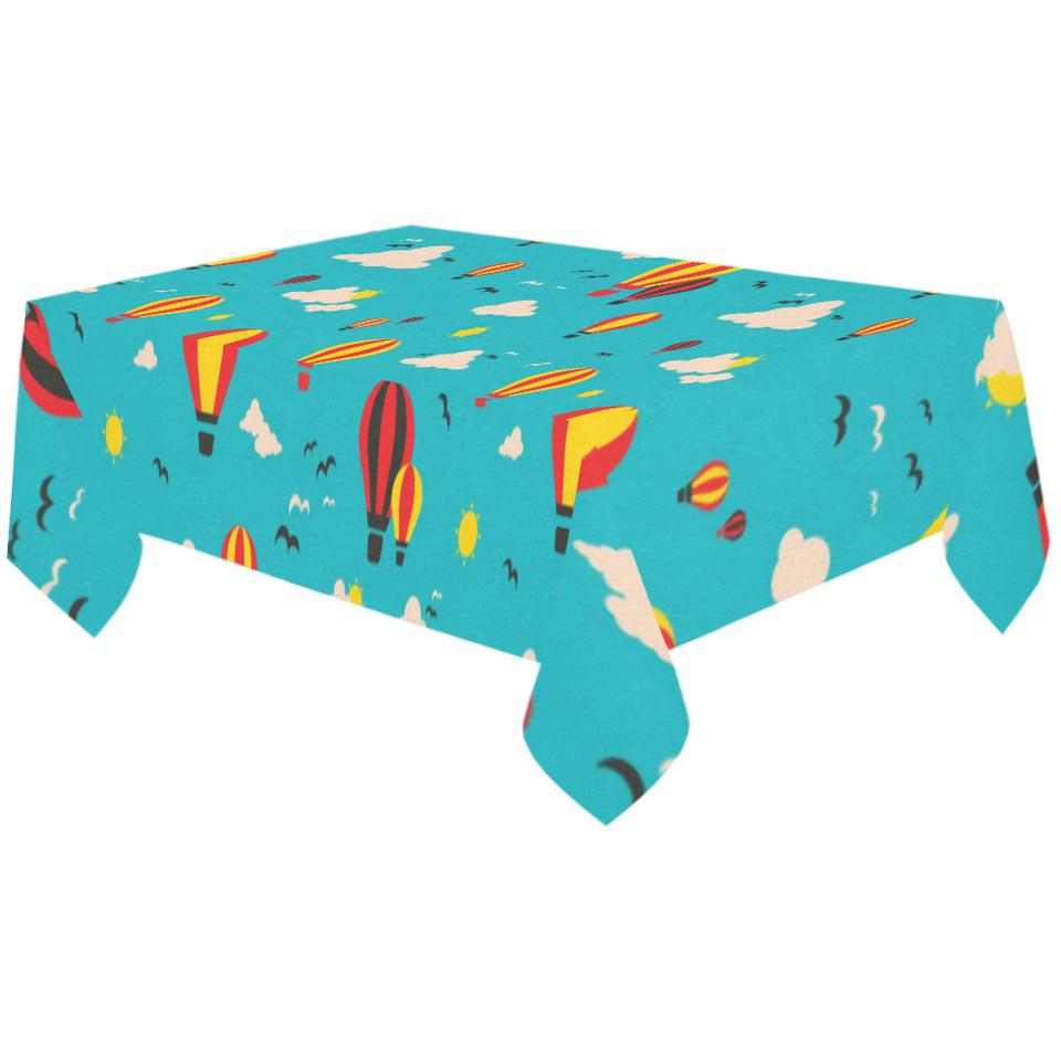 Hot Air Balloon Sky Pattern Tablecloth