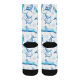 Watercolor dolphin pattern Crew Socks