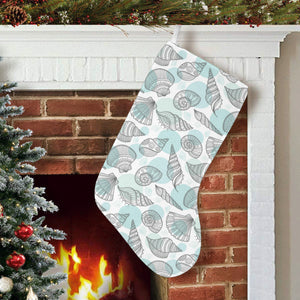 Shell polynesian tribal Christmas Stocking