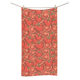 Red Tomato Pattern Bath Towel