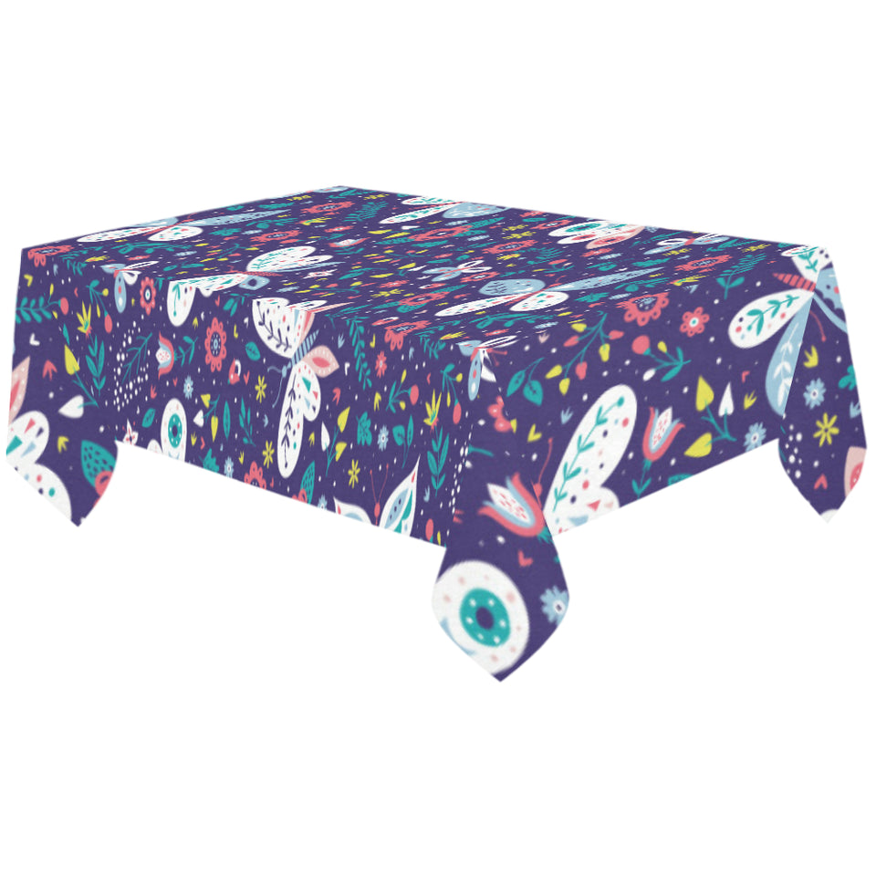 Colorful butterfly flower pattern.eps Tablecloth