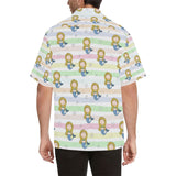 Cute hand drawn mermaid Men's All Over Print Hawaiian Shirt