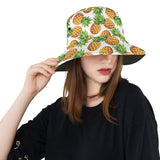 Pineapples design pattern Unisex Bucket Hat