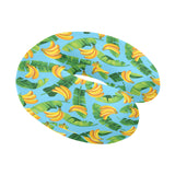 banana leaves banana design pattern U-Shaped Travel Neck Pillow