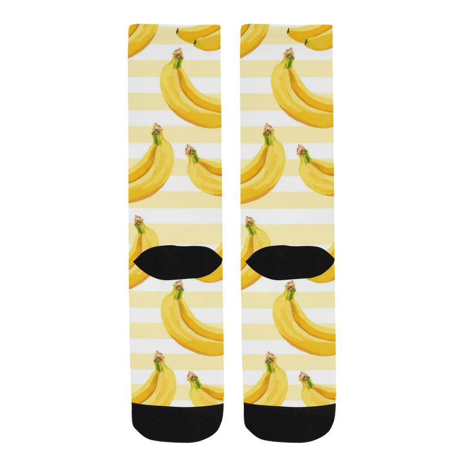 Banana pattern blackground Crew Socks