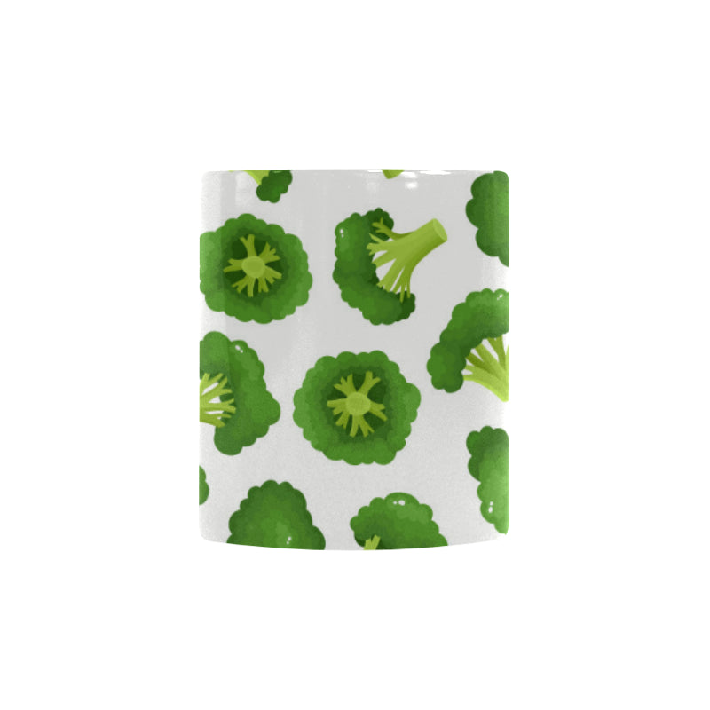 Cute broccoli pattern Morphing Mug Heat Changing Mug