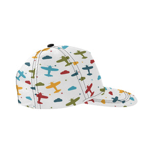 Airplane star cloud colorful All Over Print Snapback Cap