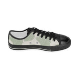 Ginkgo leaves pattern Kids' Boys' Girls' Low Top Canvas Shoes Black
