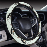 Pelican Pattern Print Design 02 Car Steering Wheel Cover