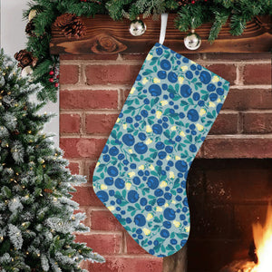 blueberry design pattern Christmas Stocking