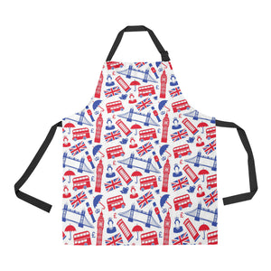 British Pattern Print Design 01 All Over Print Adjustable Apron