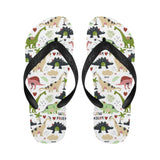 Cute dinosaurs pattern Unisex Flip Flops