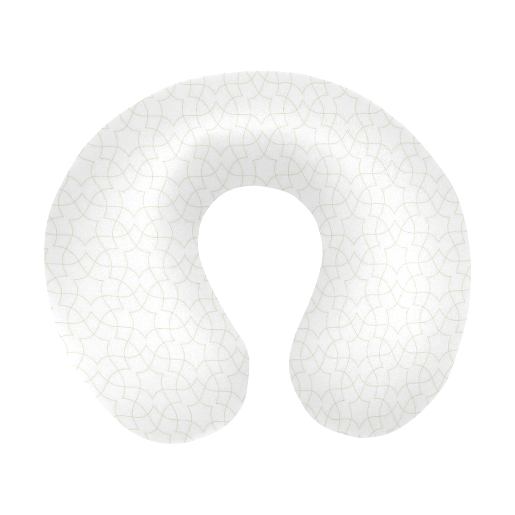 arabic white pattern U-Shaped Travel Neck Pillow