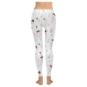 Poodle dog rose cake pattern Women's Legging Fulfilled In US