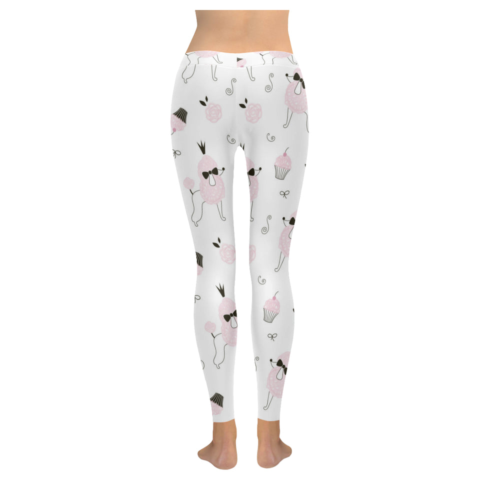 Poodle dog rose cake pattern Women's Legging Fulfilled In US