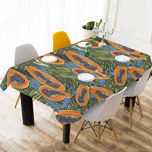 Colorful papaya tropical leaves Tablecloth