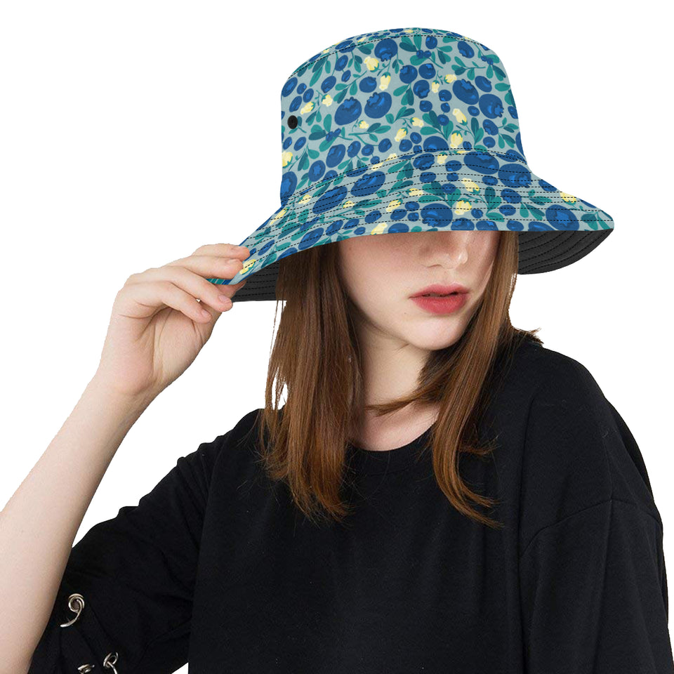 blueberry design pattern Unisex Bucket Hat