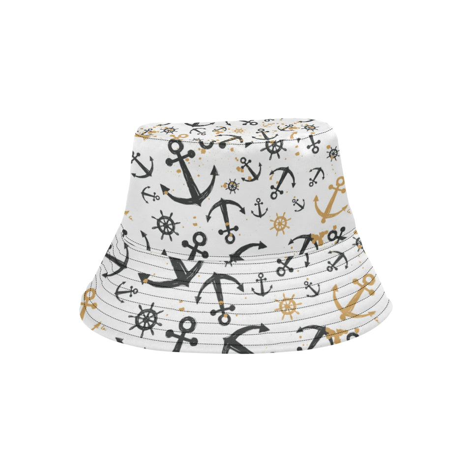 Anchors Rudders pattern Unisex Bucket Hat