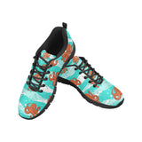 Octopuses sea wave background Women's Sneaker Shoes