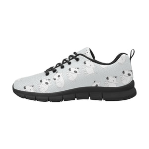 Bull Terrier Pattern Print Design 01 Men's Breathable Sneakers ( Model 055)