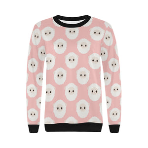 Cute sheep pattern Women's Crew Neck Sweatshirt