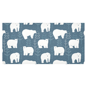 polar bear mother her child pattern Tablecloth