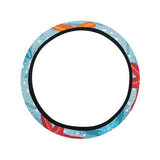 Blue red orange starfish pattern Car Steering Wheel Cover