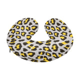 Gray Leopard print pattern U-Shaped Travel Neck Pillow