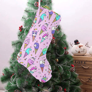 Cute ice cream cone animal pattern Christmas Stocking